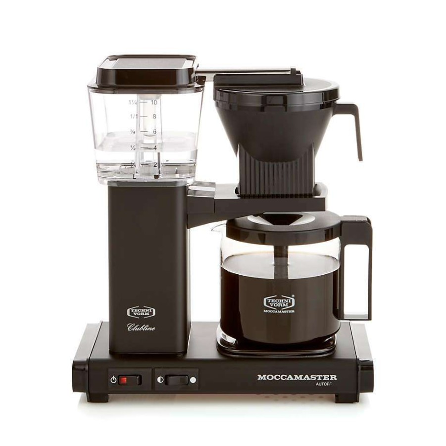 Kitchen * | Clearance Moccamaster Kbgv Glass Brewer 10-Cup Matte Black Coffee Maker