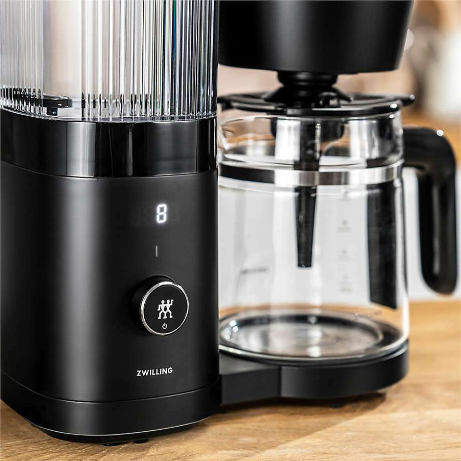 Kitchen * | Online Zwilling Enfinigy Matte Black Glass 12-Cup Coffee Maker