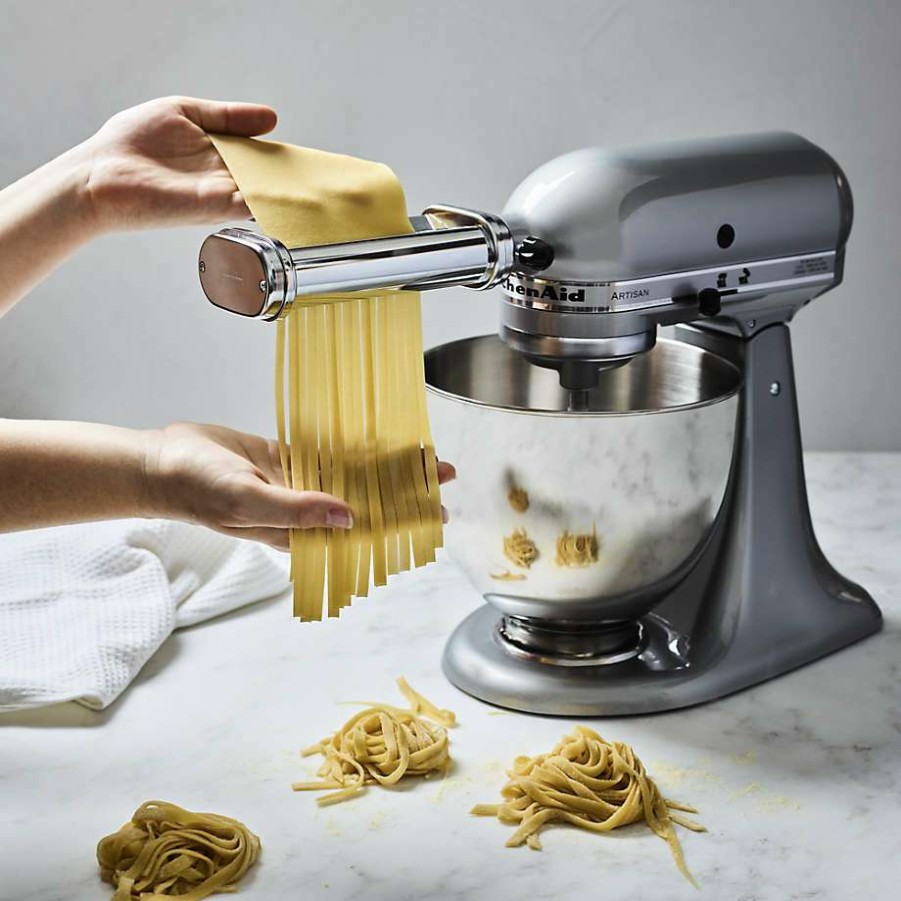 Kitchen Appliances * | Online Kitchenaid Stand Mixer 3-Piece Pasta Roller And Cutter Set