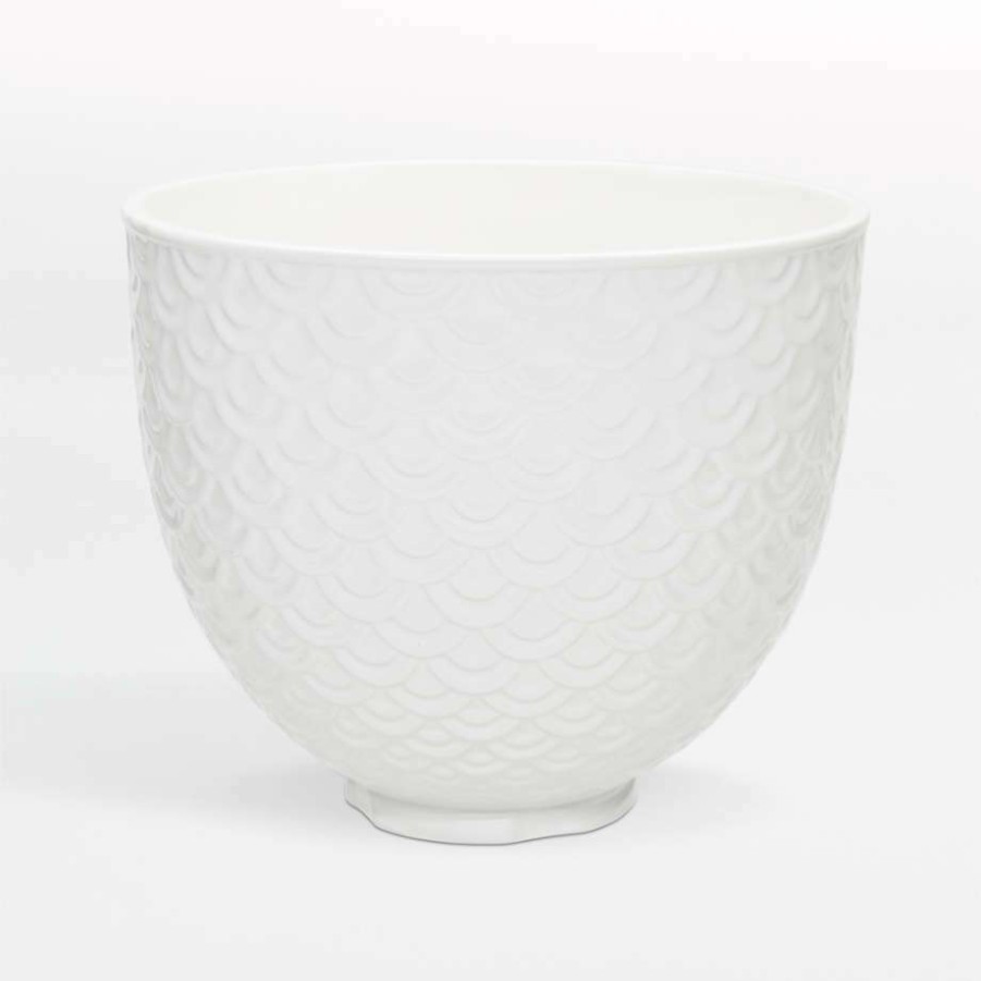 Kitchen Appliances * | Free Delivery Kitchenaid White Mermaid Lace Bowl