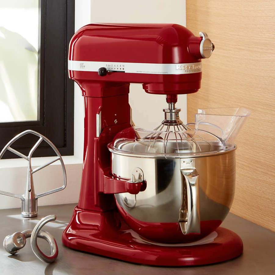 Kitchen Appliances * | Clearance Kitchenaid Pro 600 Series 6-Quart Bowl-Lift Empire Red Stand Mixer