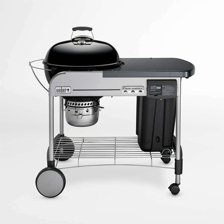 Barbecue & Grilling * | Online Weber Performer Deluxe Black Outdoor Charcoal Grill