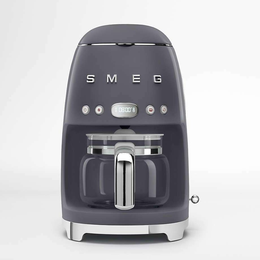 Kitchen * | Clearance Smeg Slate Grey Drip Coffee Maker