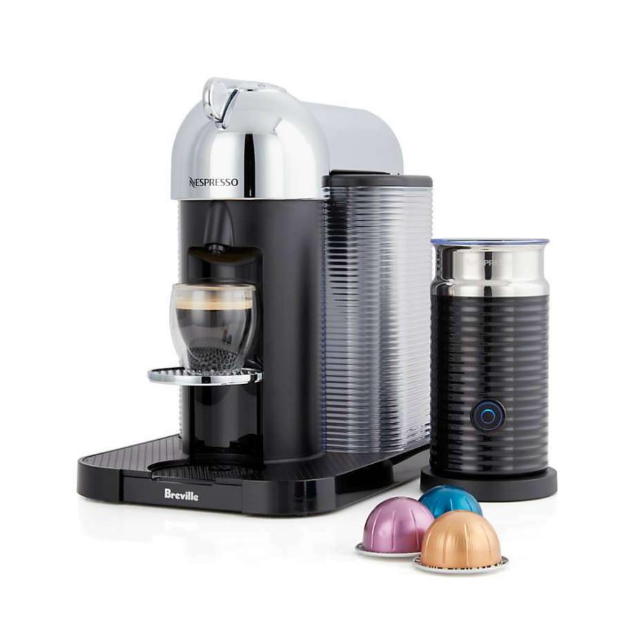 Kitchen * | Online Nespresso By Breville Vertuoline Chrome Coffee And Espresso Machine