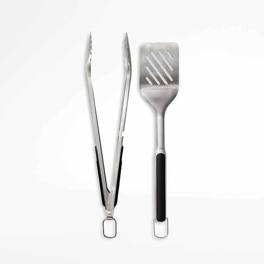 Barbecue & Grilling * | Discount Oxo Good Grips Grilling Turner And Tongs Set