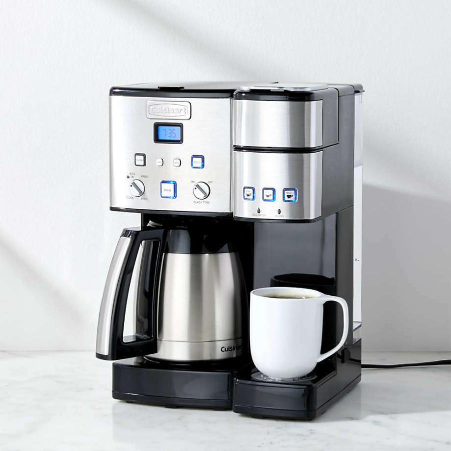 Kitchen * | Clearance Cuisinart Coffee Center 10-Cup Thermal Coffeemaker And Single-Serve Brewer