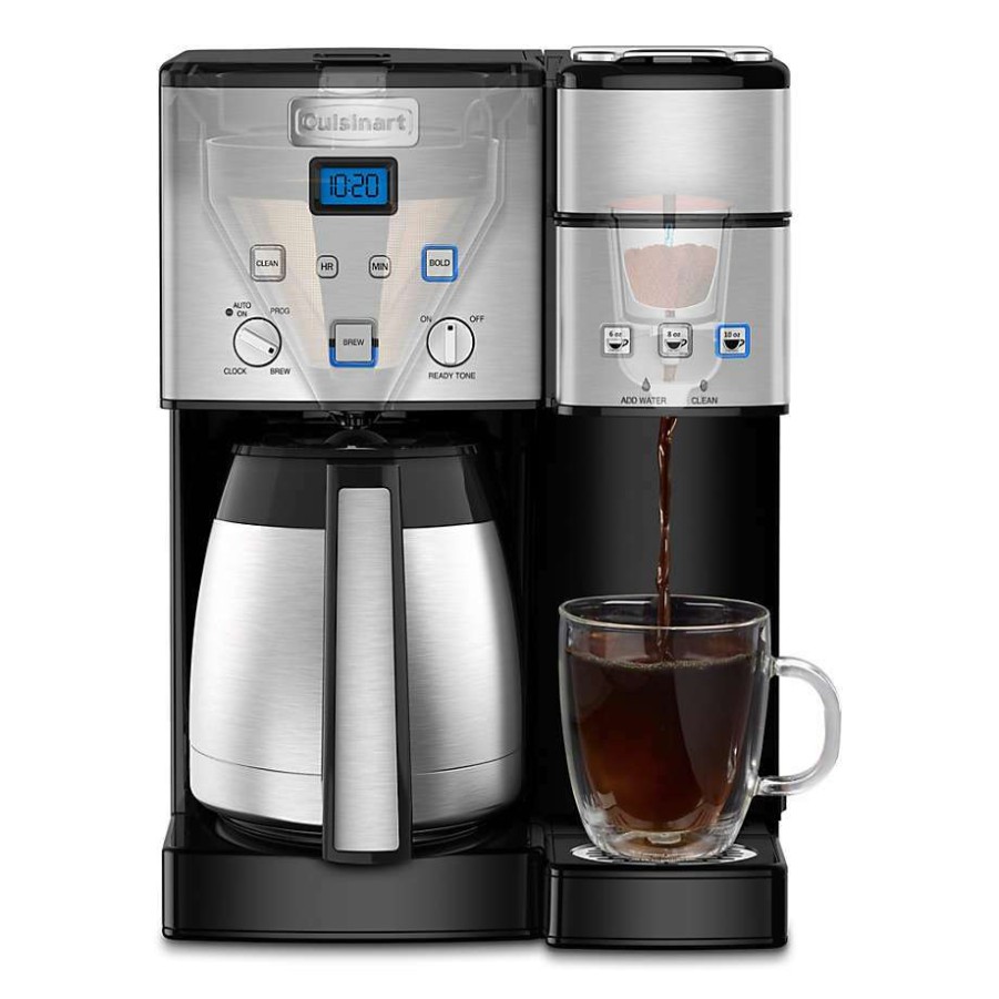 Kitchen * | Clearance Cuisinart Coffee Center 10-Cup Thermal Coffeemaker And Single-Serve Brewer