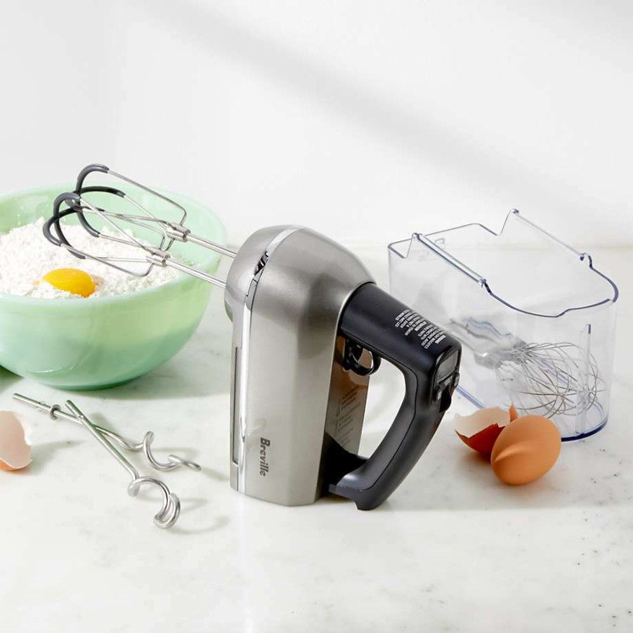 Kitchen Appliances * | Clearance Breville Handy Mix Scraper Silver Hand Mixer