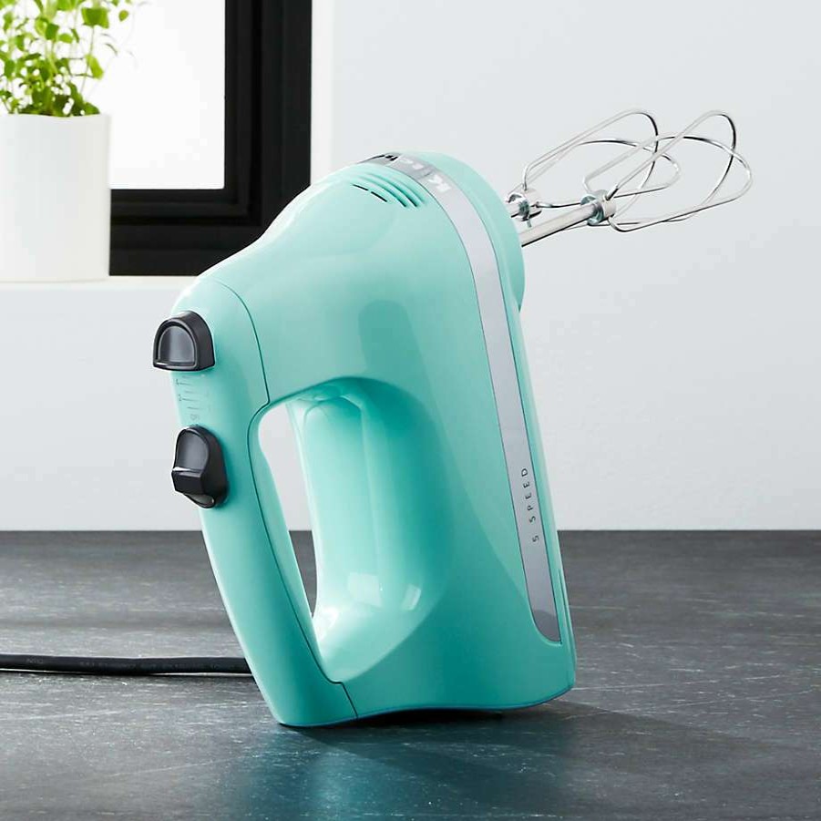 Kitchen Appliances * | Free Delivery Kitchenaid Ice Blue 5-Speed Hand Mixer