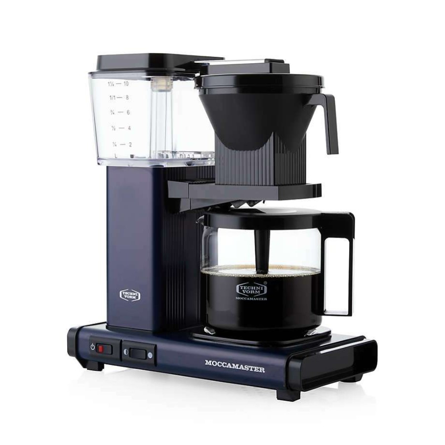 Kitchen * | Clearance Moccamaster Kbgv Glass Brewer 10-Cup Midnight Blue Coffee Maker