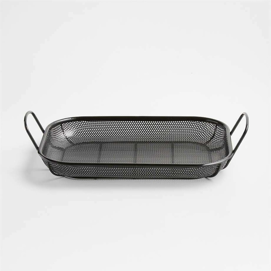 Barbecue & Grilling * | Online Crate & Barrel Outdoor Rectangular Roasting Chef'S Pan