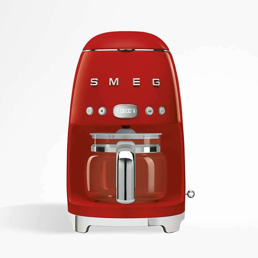 Kitchen * | Discount Smeg Red Drip Coffeemaker