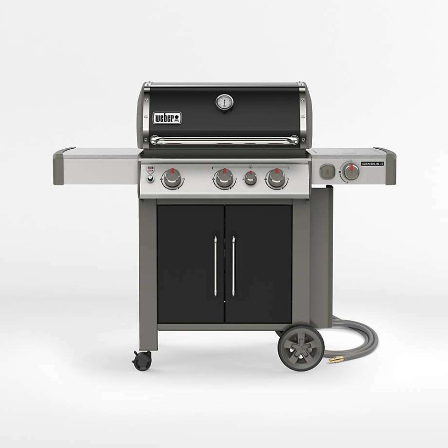 Barbecue & Grilling * | Clearance Weber Genesis Ii E-335 Ng Black Outdoor Gas Grill