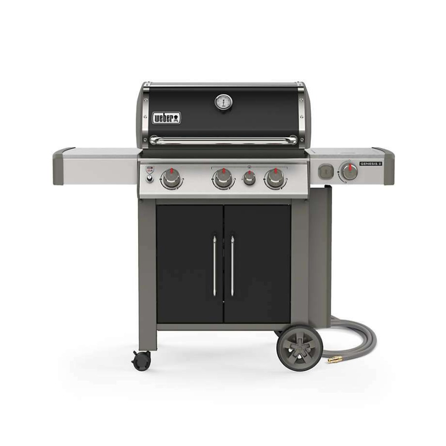 Barbecue & Grilling * | Clearance Weber Genesis Ii E-335 Ng Black Outdoor Gas Grill