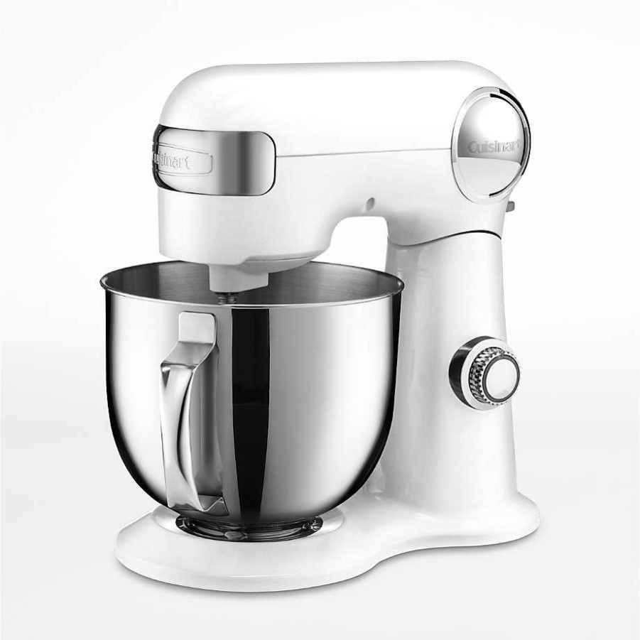 Kitchen Appliances * | Free Delivery Cuisinart Precision Master 5.5-Qt. Linen White Stand Mixer