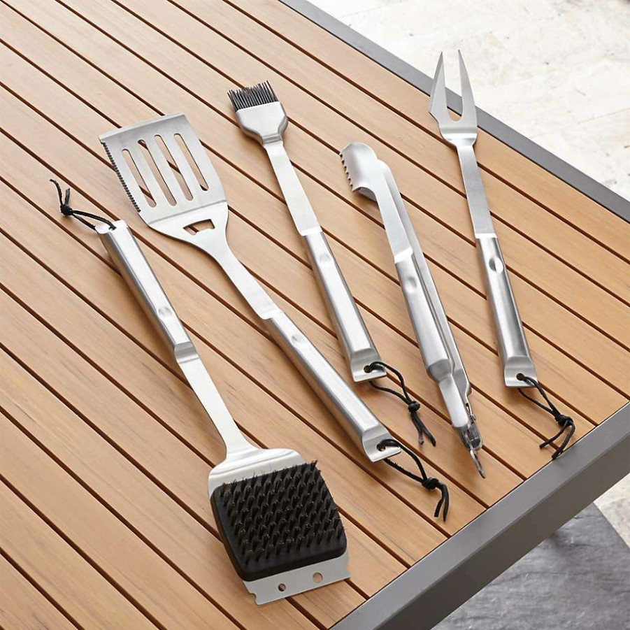 Barbecue & Grilling * | Free Delivery Stainless Steel Grilling Utensils