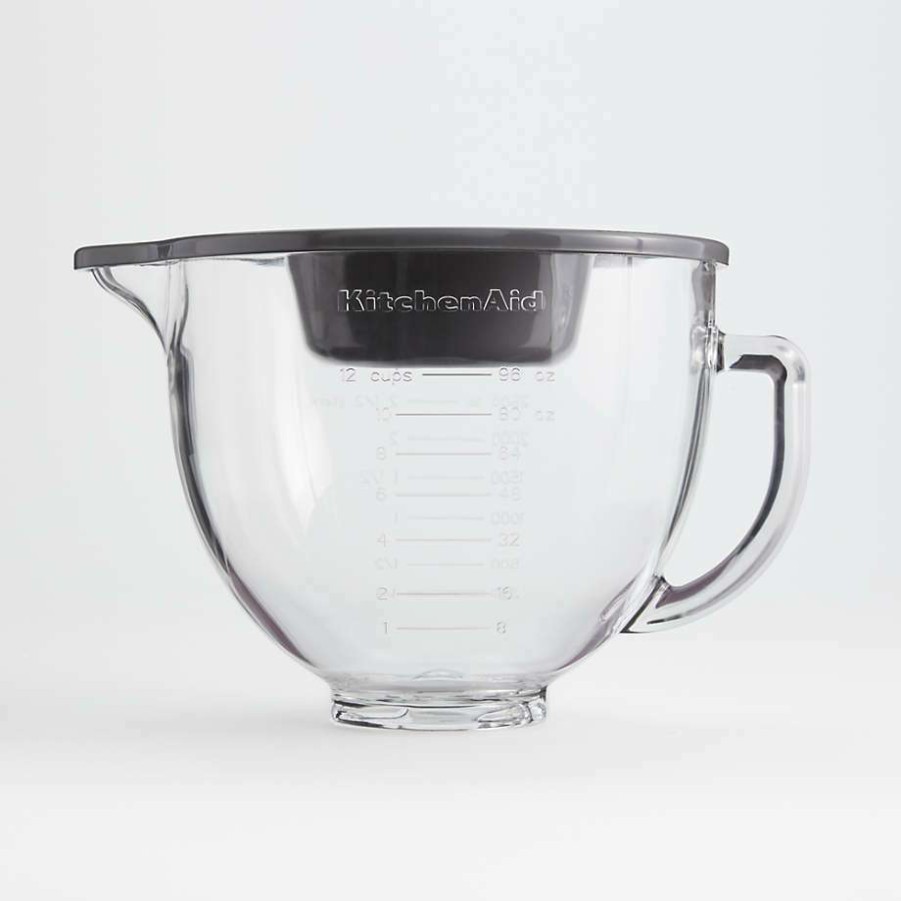 Kitchen * | Clearance Kitchenaid 5-Quart Tilt-Head Glass Bowl With Measurement Markings And Lid