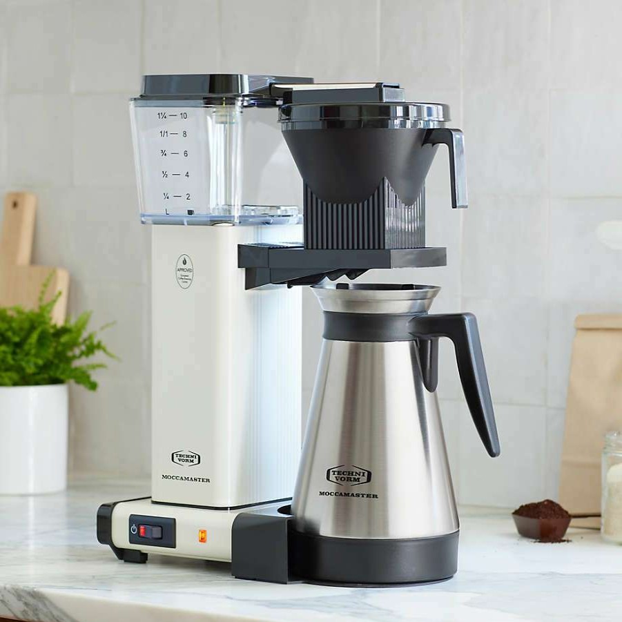 Kitchen * | Discount Moccamaster Kbgt Thermal Brewer 10-Cup Off-White Coffee Maker