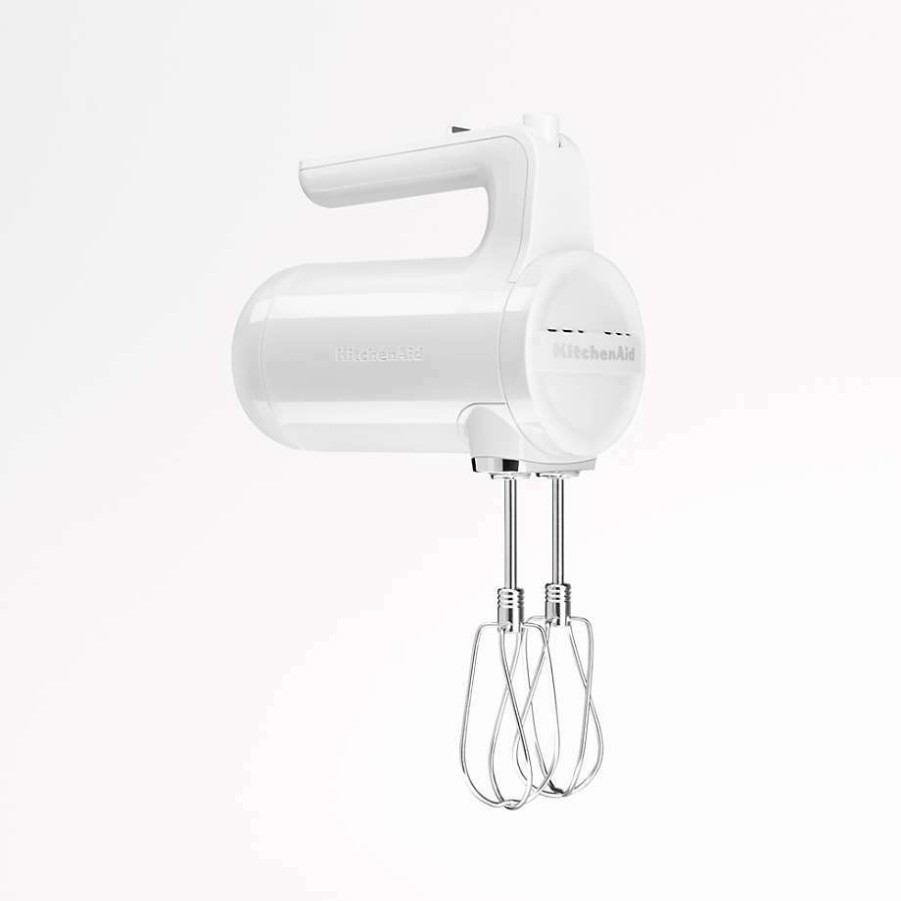 Kitchen Appliances * | Discount Kitchenaid White Cordless Hand Mixer