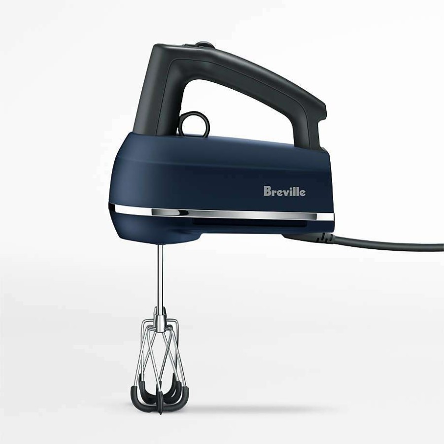 Kitchen Appliances * | Free Delivery Breville Handy Mix Scraper Damson Blue Hand Mixer