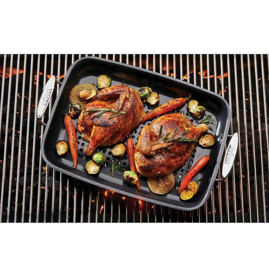 Barbecue & Grilling * | Online All-Clad Non-Stick 13.5 Outdoor Roaster