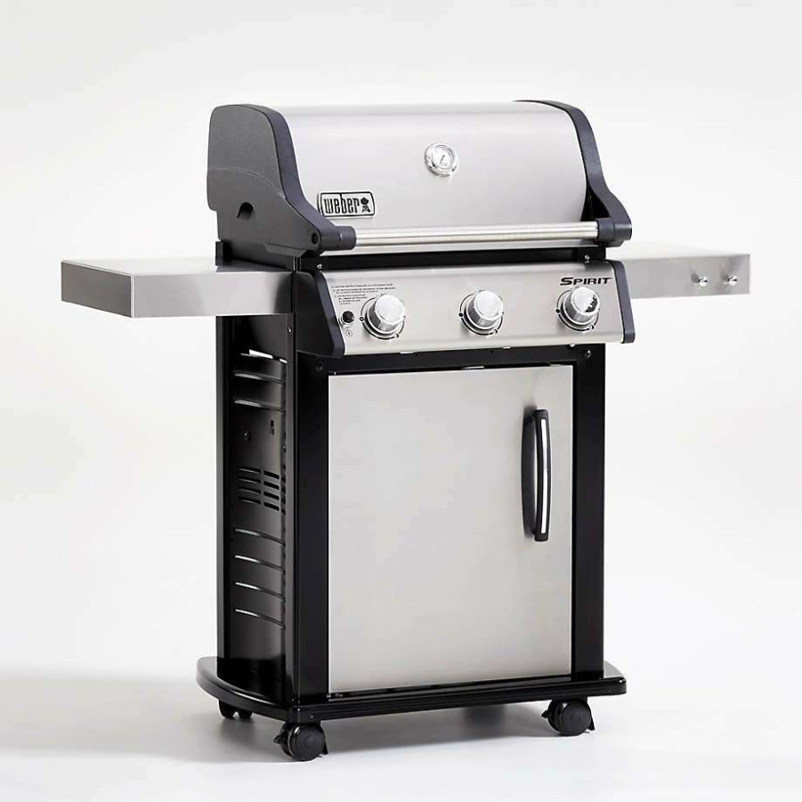 Barbecue & Grilling * | Free Delivery Weber Spirit S-315 Lp Stainless Steel Outdoor Propane Gas Grill