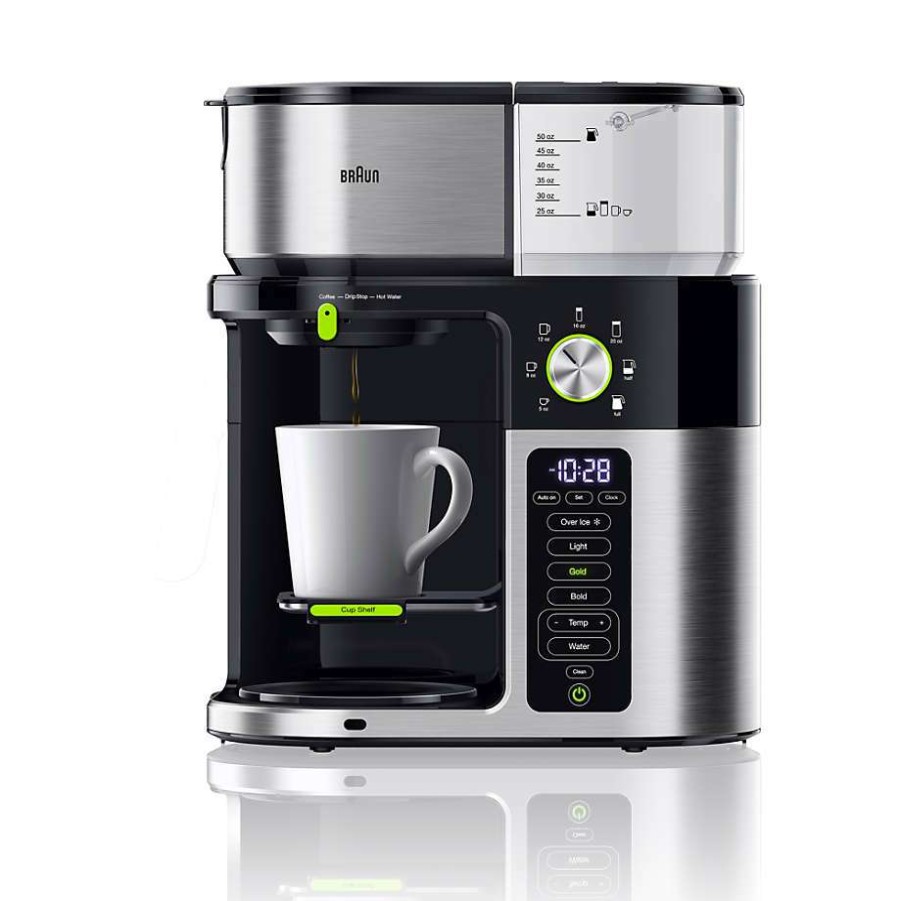 Kitchen * | Discount Braun Stainless Steel Multiserve Coffee Maker