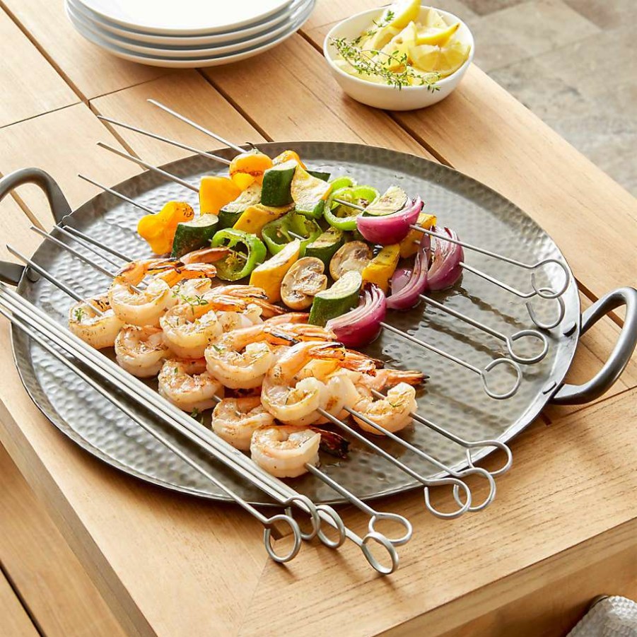 Barbecue & Grilling * | Discount Set Of 12 Non-Stick Barbecue Skewers