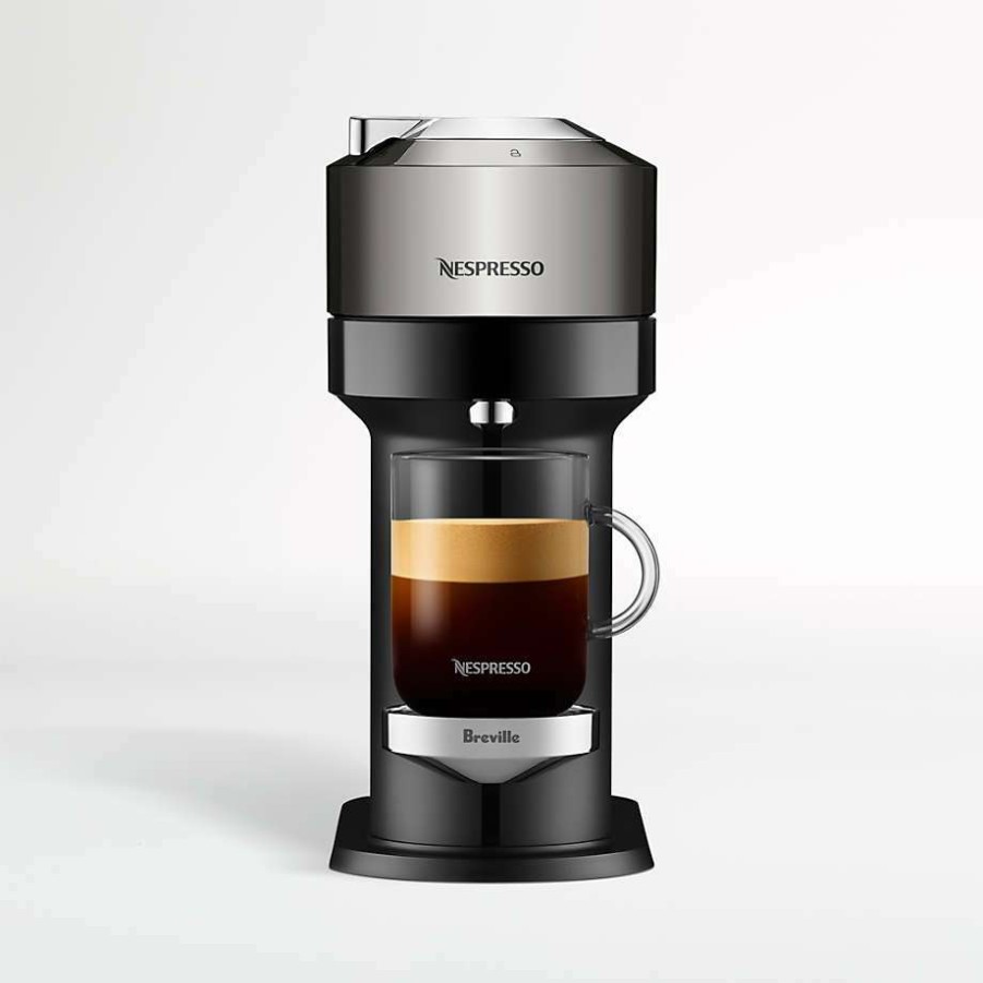 Kitchen * | Free Delivery Nespresso By Breville Vertuo Next Dark Chrome Coffee And Espresso Machine