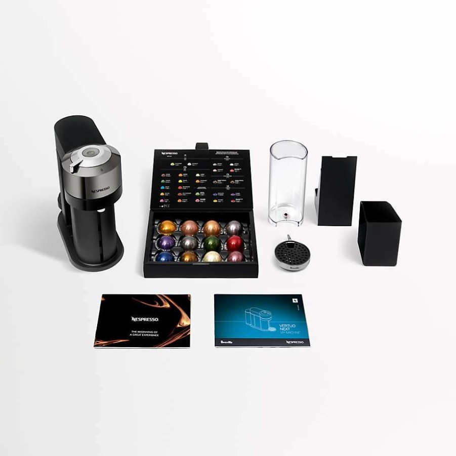 Kitchen * | Free Delivery Nespresso By Breville Vertuo Next Dark Chrome Coffee And Espresso Machine