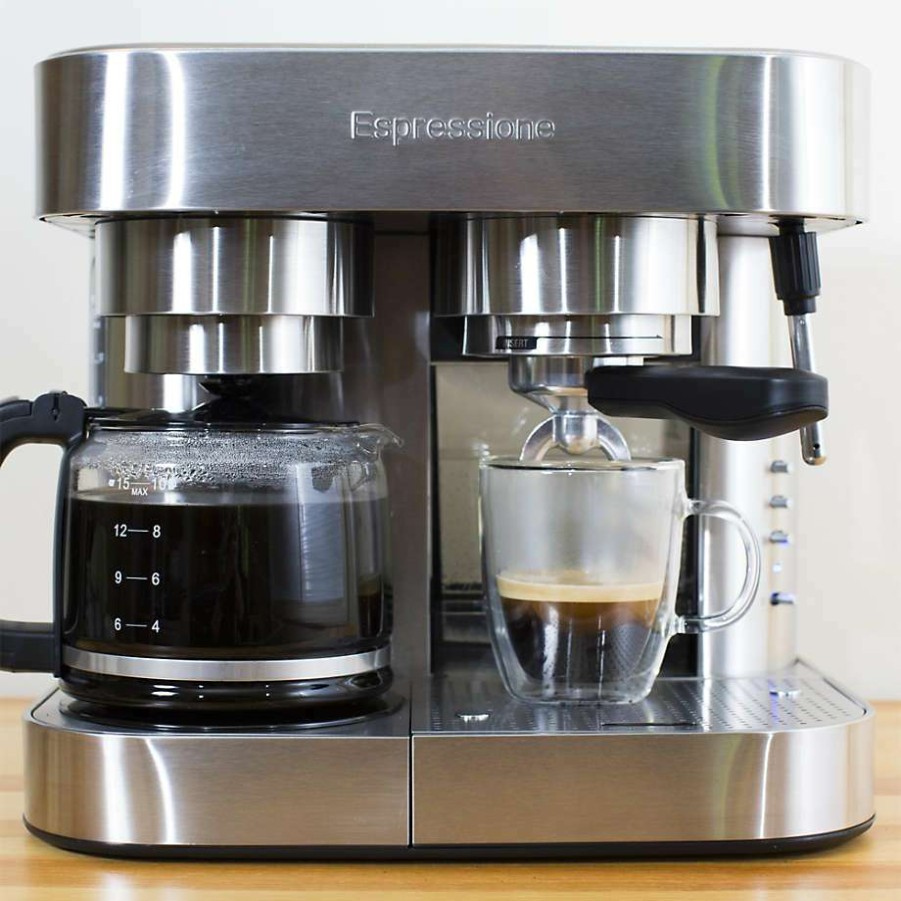 Kitchen * | Clearance Espressione Espresso + Coffee Maker 10-Cup Combi Machine