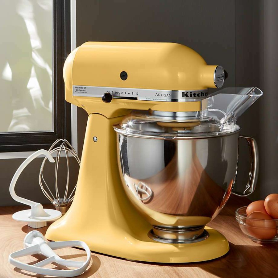 Kitchen Appliances * | Clearance Kitchenaid Artisan Series 5-Quart Tilt-Head Majestic Yellow Stand Mixer