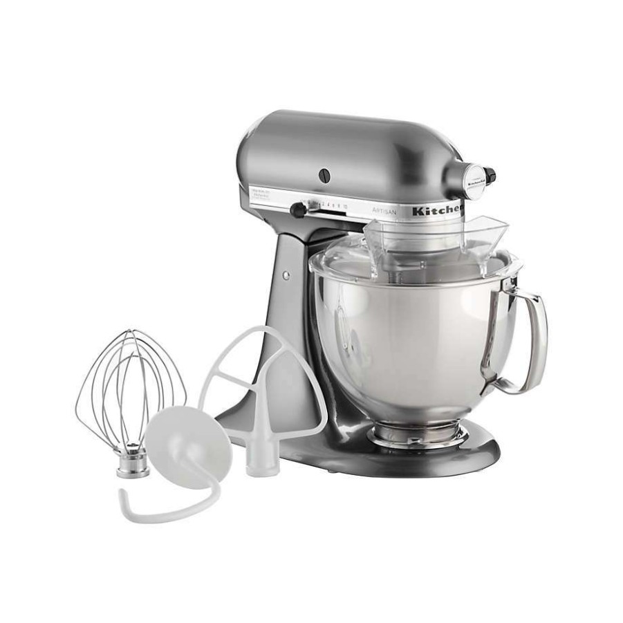 Kitchen Appliances * | Clearance Kitchenaid Artisan Series 5-Quart Tilt-Head Metallic Chrome Stand Mixer