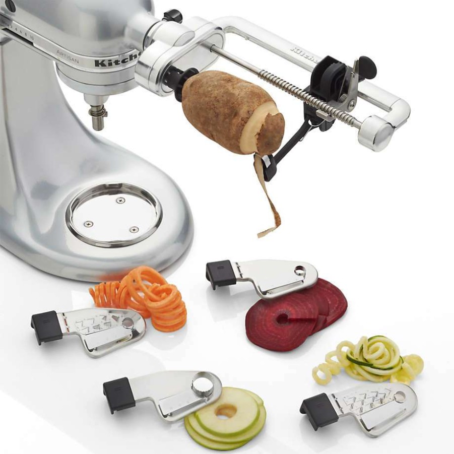 Kitchen Appliances * | Free Delivery Kitchenaid Stand Mixer 5-Blade Spiralizer Plus Attachment With Peel, Core And Slice