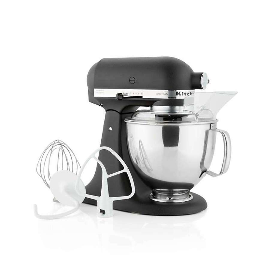 Kitchen Appliances * | Discount Kitchenaid Artisan Series 5-Quart Tilt-Head Cast Iron Black Stand Mixer