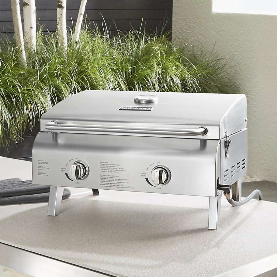 Barbecue & Grilling * | Discount Cuisinart Chef Style Stainless Steel Portable 2-Burner Outdoor Gas Grill