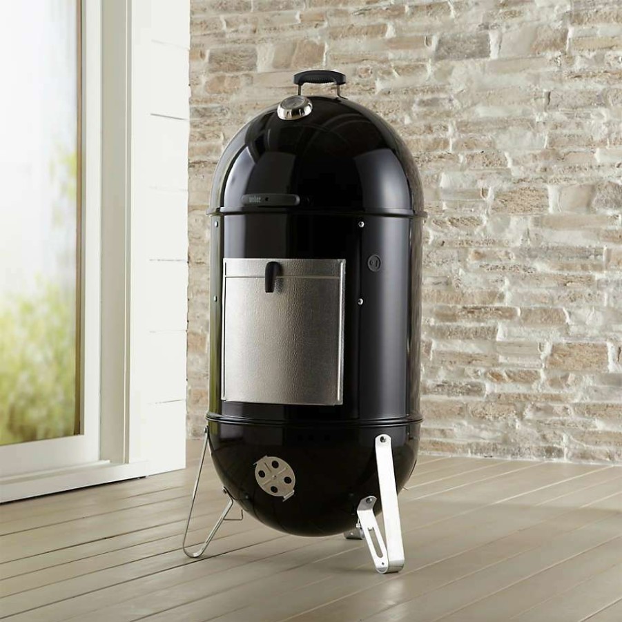 Barbecue & Grilling * | Online Weber Smokey Mountain 22 Black Verical Outdoor Charcoal Smoker