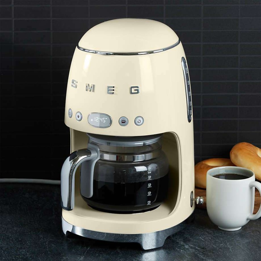 Kitchen * | Discount Smeg Cream Drip Coffee Maker