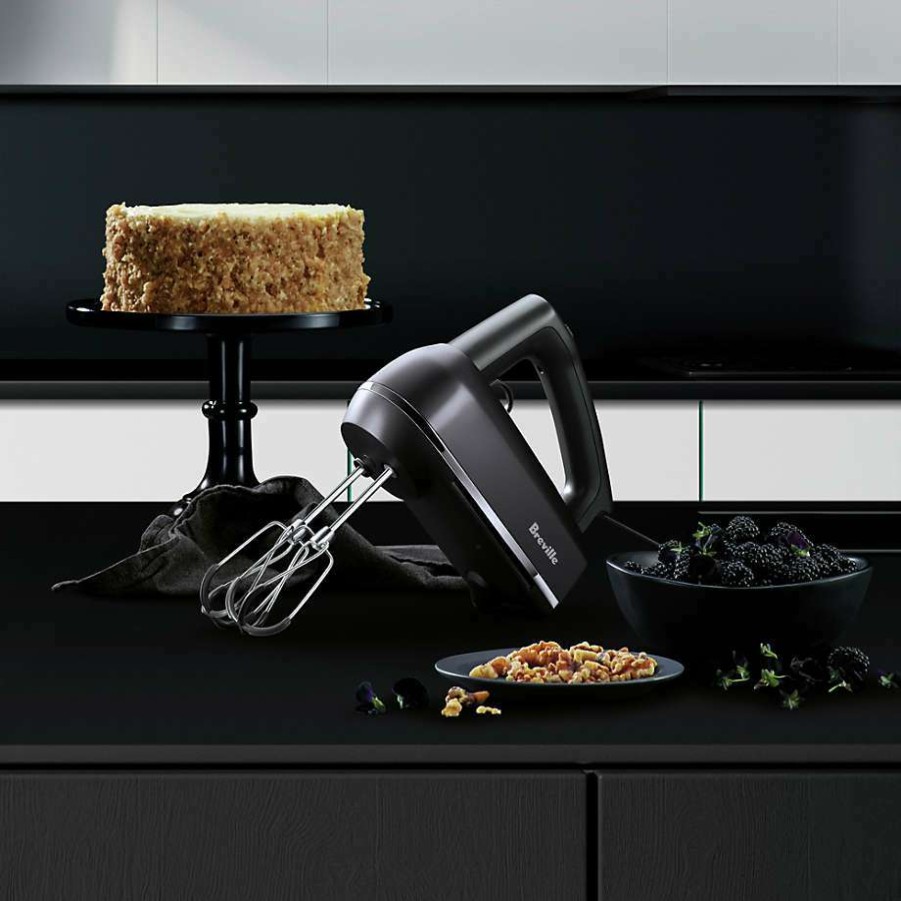 Kitchen Appliances * | Online Breville Handy Mix Scraper Black Truffle Hand Mixer