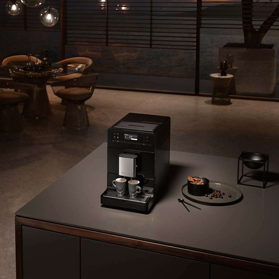 Kitchen * | Online Miele Cm5310 Silence Obsidian Black Countertop Coffee And Espresso Machine