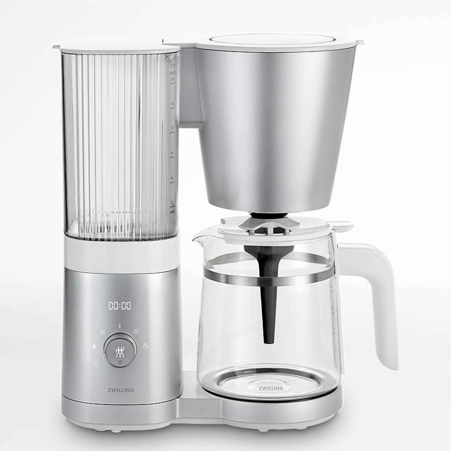 Kitchen * | Discount Zwilling Enfinigy Silver Glass 12-Cup Coffee Maker