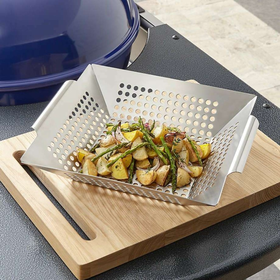 Barbecue & Grilling * | Clearance Square Grill Basket