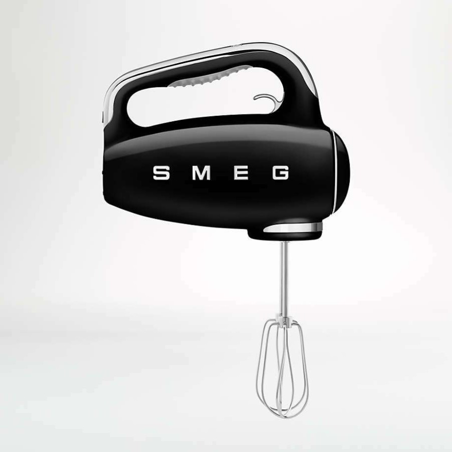 Kitchen Appliances * | Clearance Smeg Black 9-Speed Hand Mixer