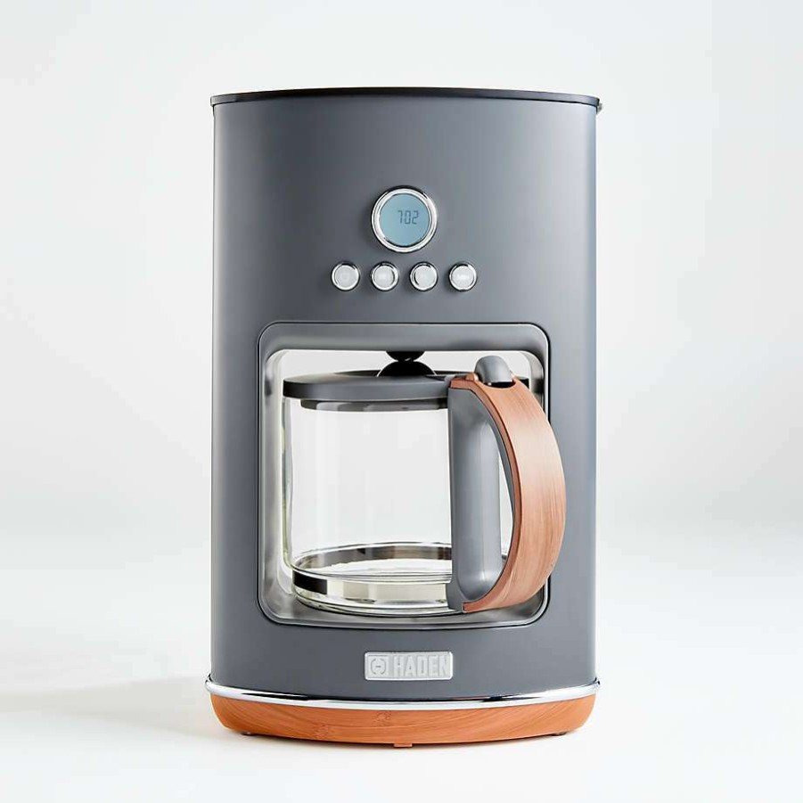 Kitchen * | Online Haden Pebble Grey Dorchester Ultra Drip Coffee Maker