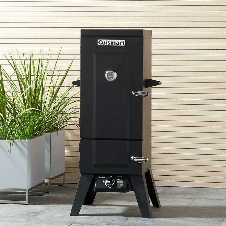 Barbecue & Grilling * | Free Delivery Cuisinart 36 Black Vertical Outdoor Propane Smoker