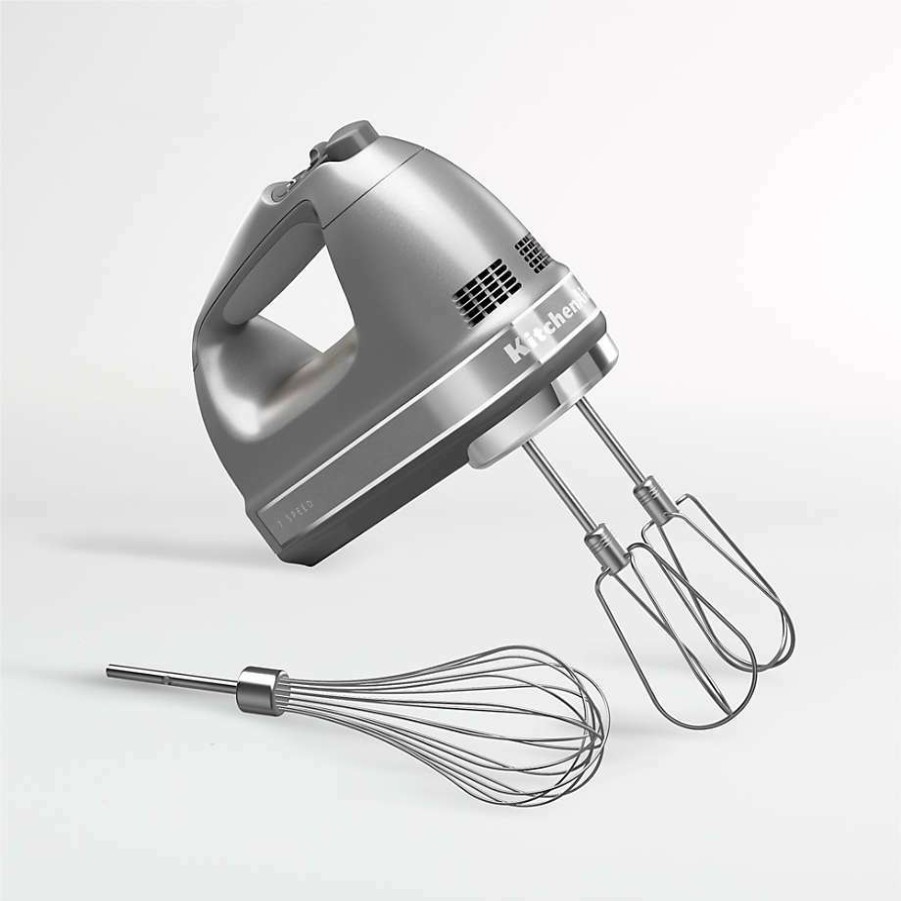 Kitchen Appliances * | Clearance Kitchenaid Silver 7-Speed Hand Mixer