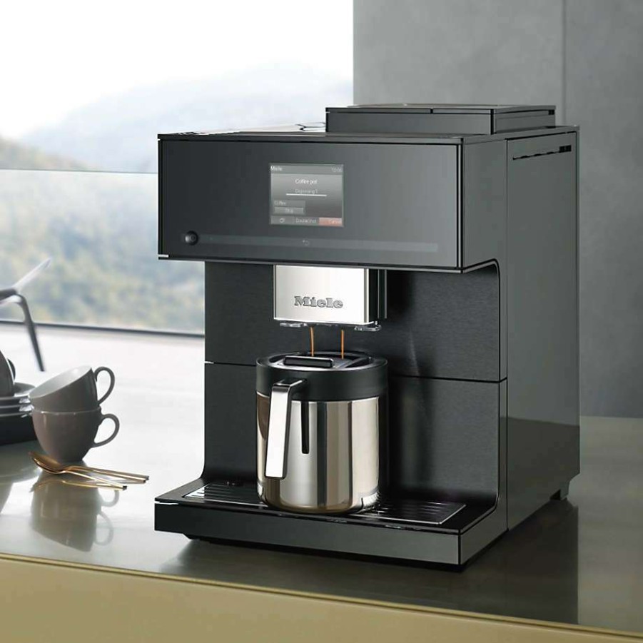 Kitchen * | Clearance Miele Cm7750 Obsidian Black Coffee Select Countertop Coffee And Espresso Machine