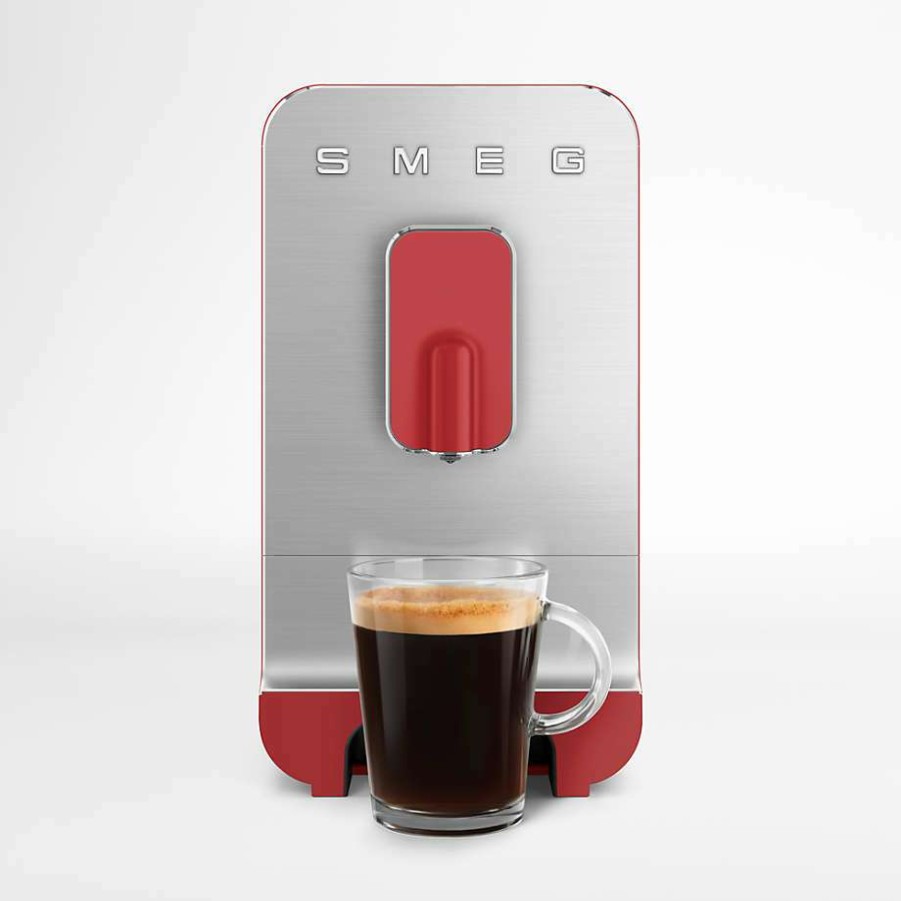 Kitchen * | Clearance Smeg Red Automatic Coffee And Espresso Machine