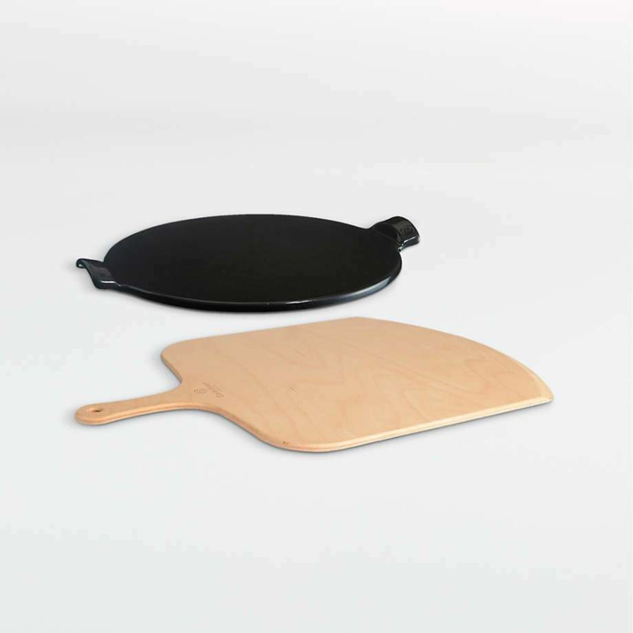 Kitchen * | Clearance Emile Henry Pizza Stone Gift Set